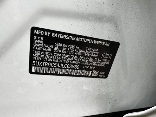 2018 BMW G01 X3 - Image 14 of 14