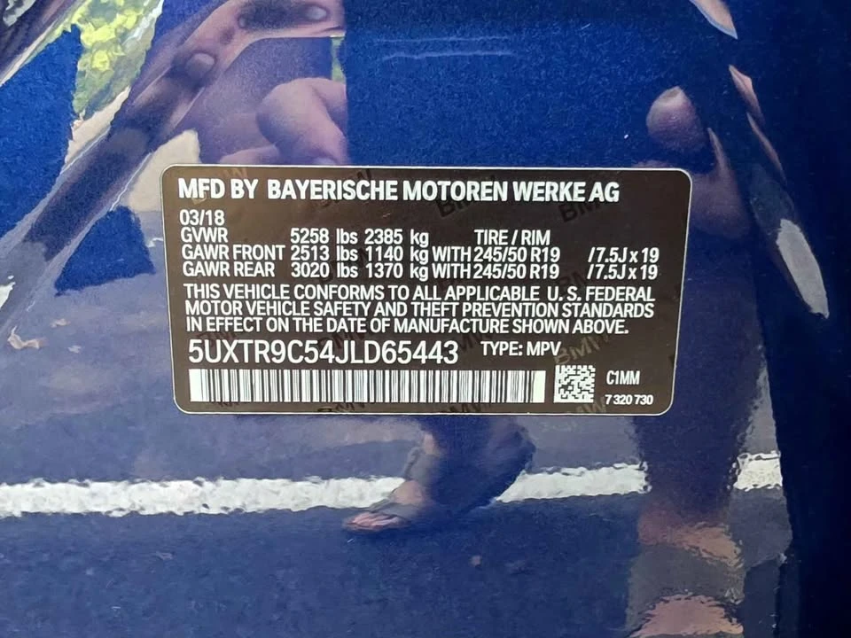 2018 BMW G01 X3 - Image 8 of 18