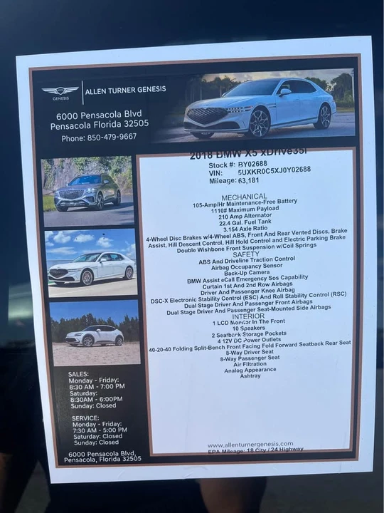 2018 BMW F15 X5 - Image 12 of 12