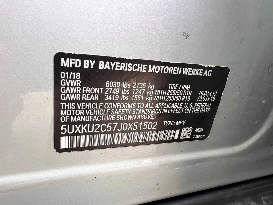 2018 BMW F16 X6 - Image 16 of 16