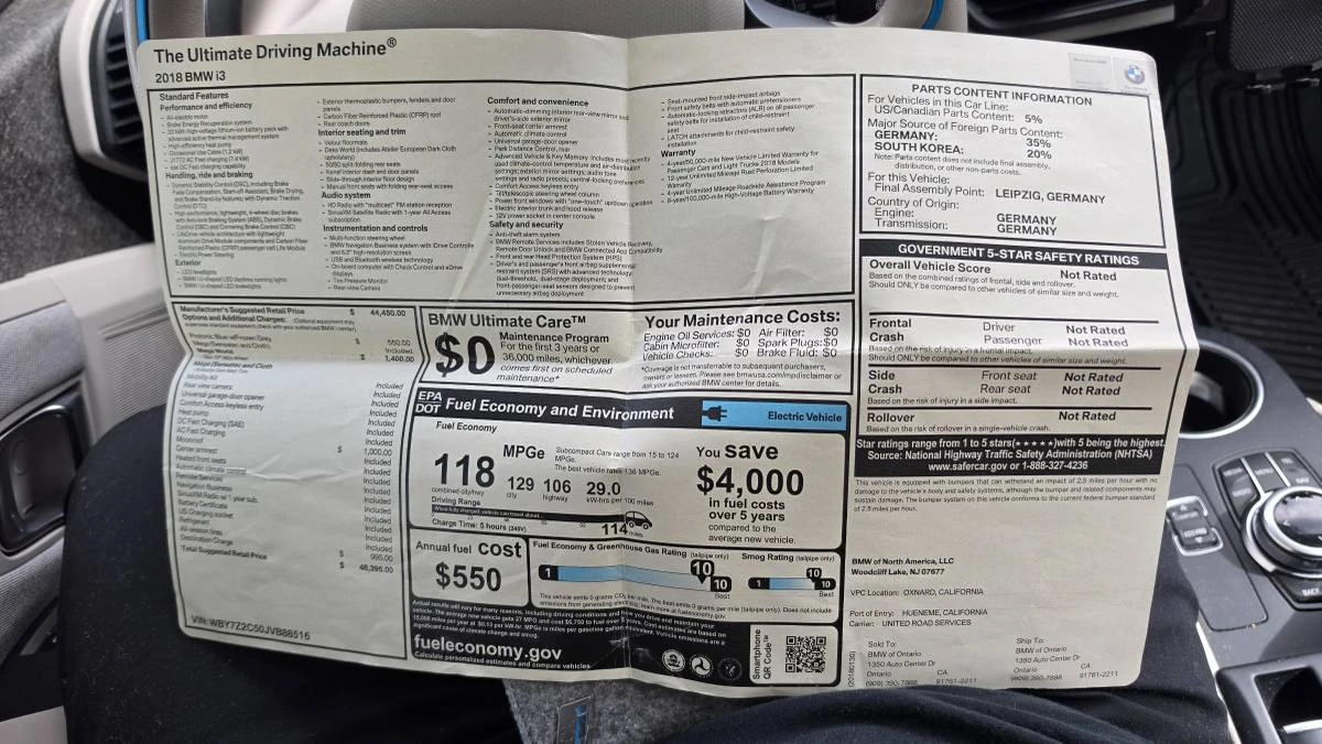 2018 BMW i3 - Image 21 of 21