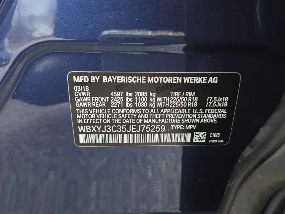 2018 BMW F39 X2 - Image 20 of 20
