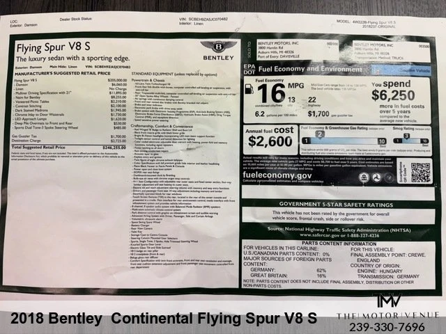 2018 Bentley Continental Flying Spur - Image 3 of 3