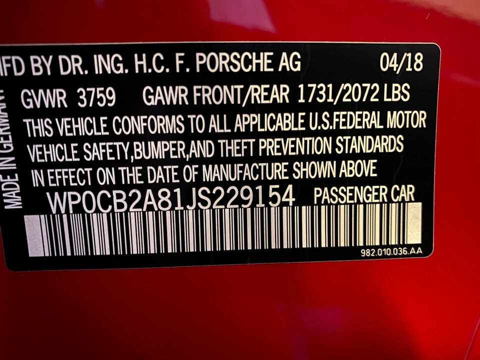 2018 Porsche 718 Boxster GTS - Image 14 of 14