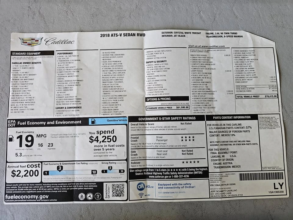 2018 Cadillac ATS - Image 15 of 16