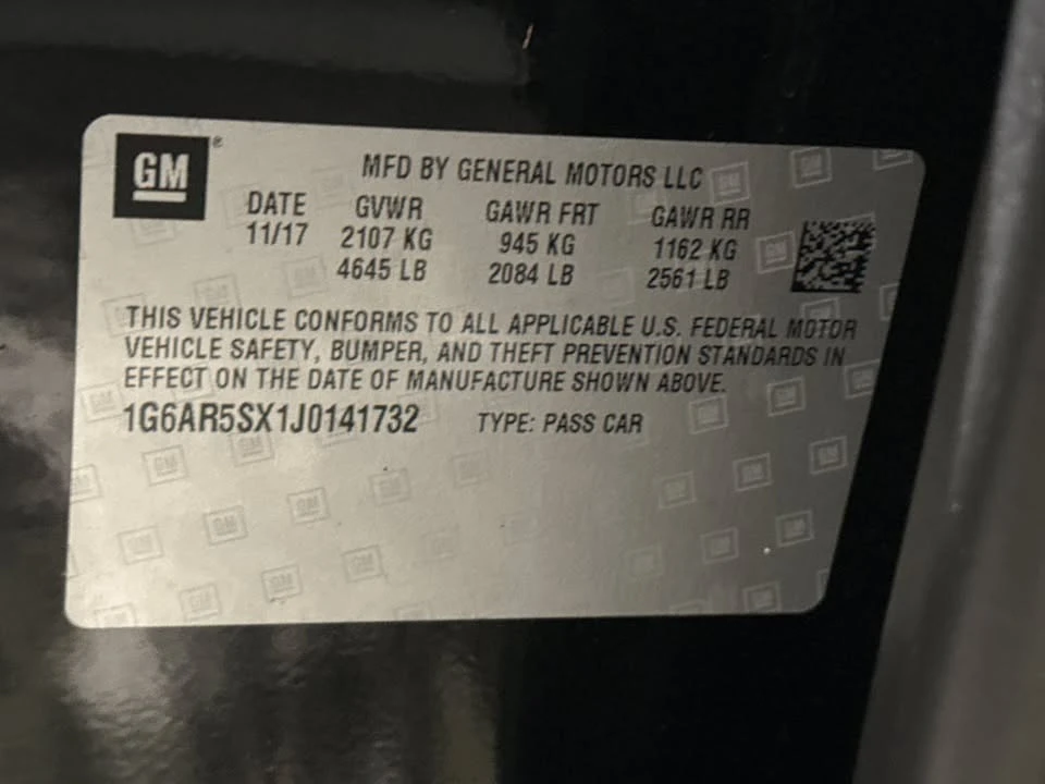 2018 Cadillac CTS 3rd Gen - Image 17 of 17