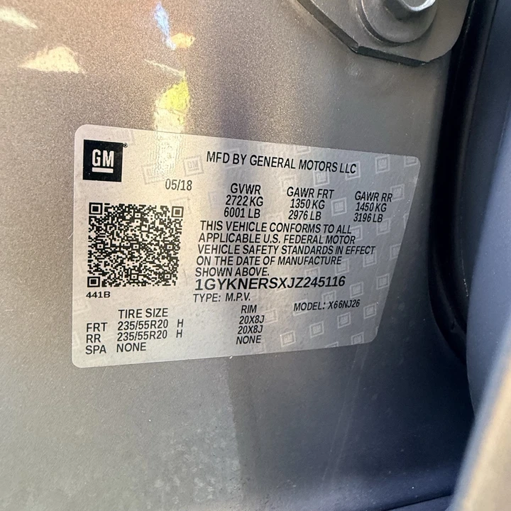 2018 Cadillac XT5 - Image 18 of 18