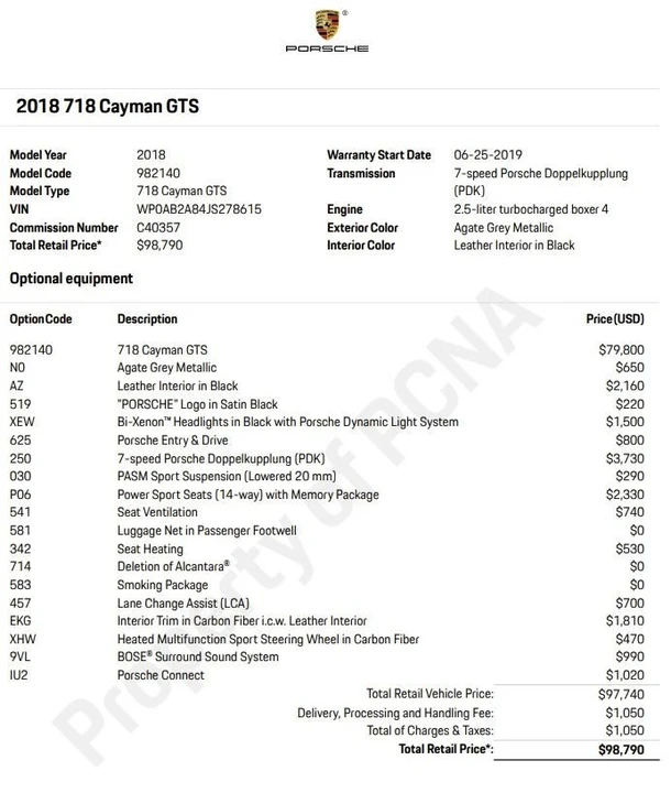 2018 Porsche 718 Cayman GTS - Image 2 of 13
