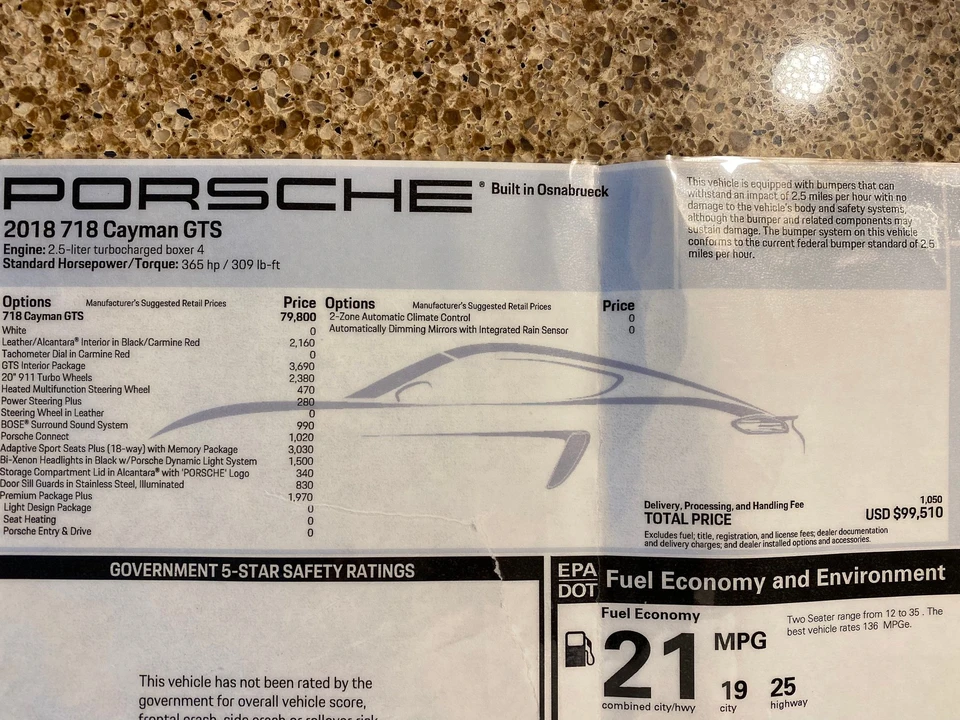 2018 Porsche 718 Cayman GTS - Image 6 of 8