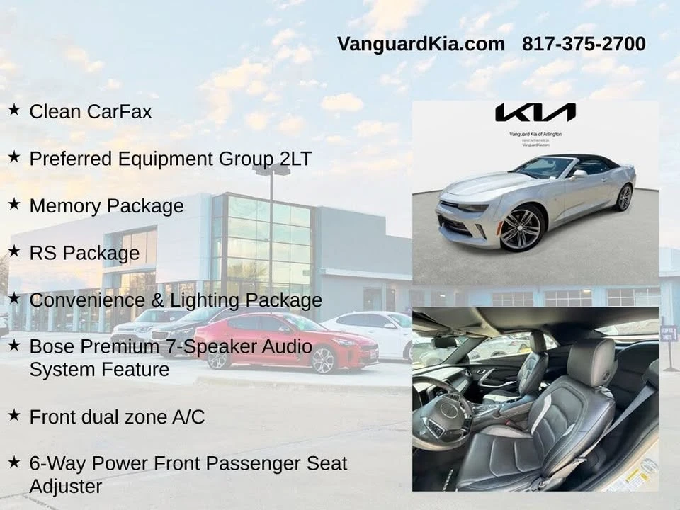 2018 Chevrolet Camaro 6th Gen - Image 6 of 20