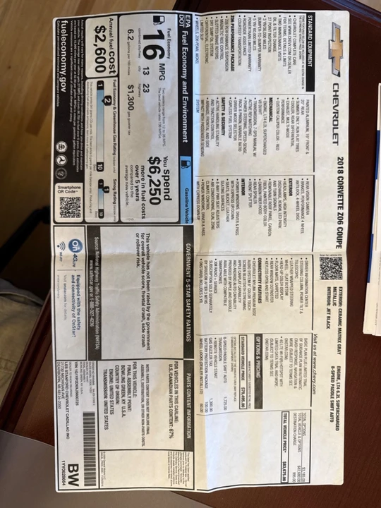 2018 Chevrolet Corvette C7 Z06 - Image 23 of 24