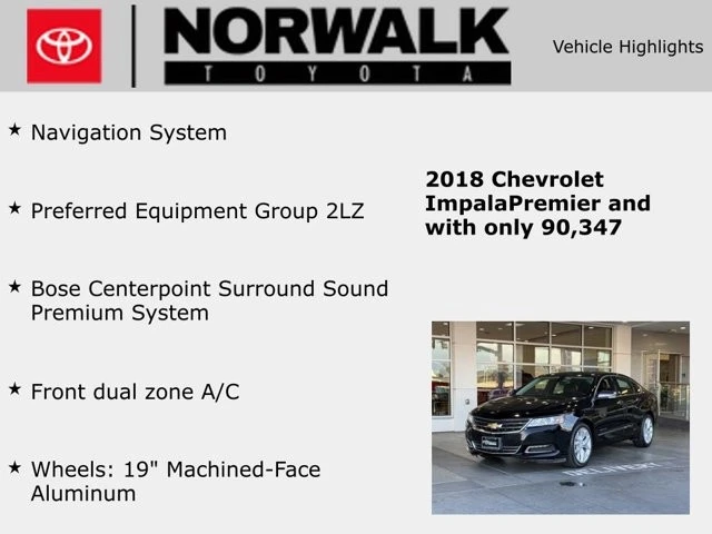 2018 Chevrolet Impala 10th Gen - Image 10 of 12