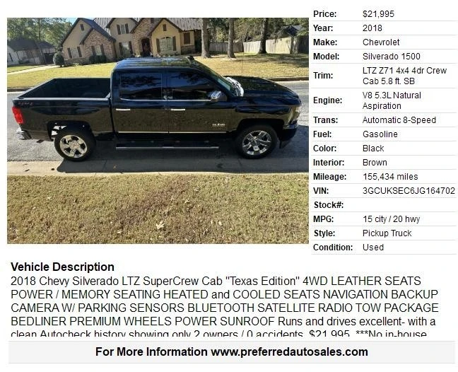2018 Chevrolet Silverado 3rd Gen - Image 2 of 19