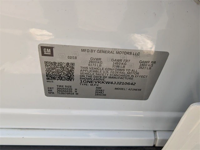 2018 Chevrolet Traverse - Image 18 of 21
