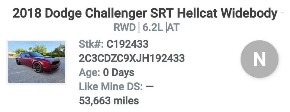 2018 Dodge Challenger SRT Hellcat 3rd Gen - Image 10 of 10