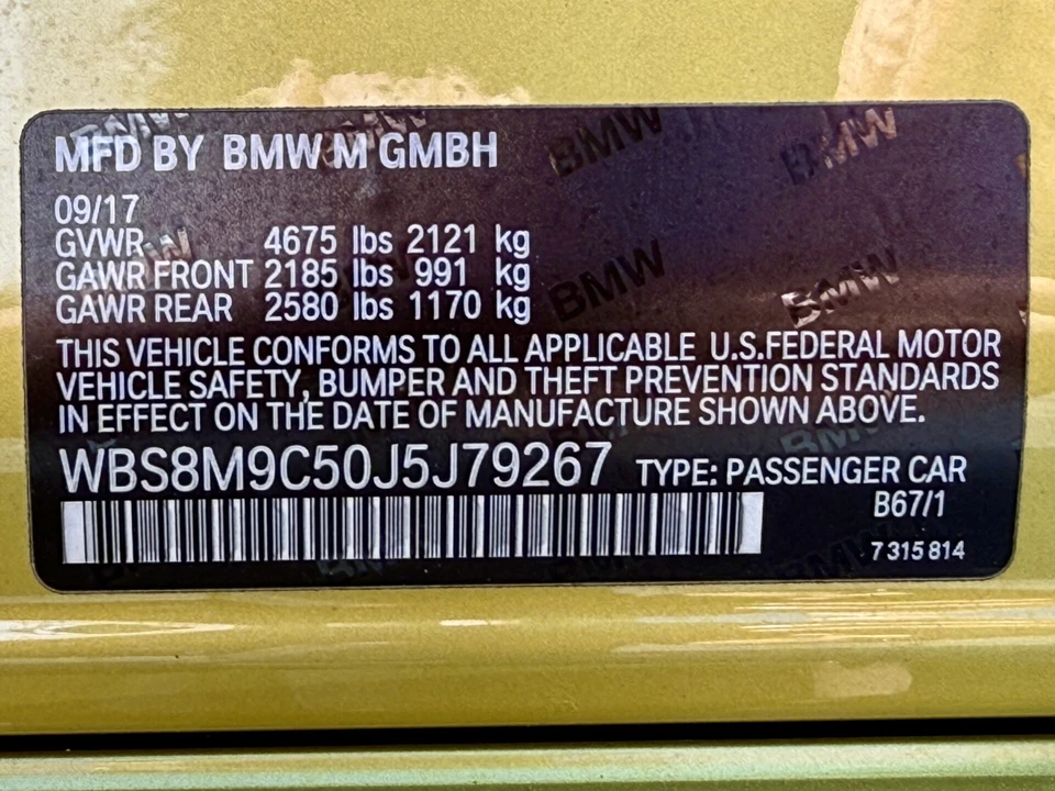 2018 BMW F80 M3 - Image 17 of 21