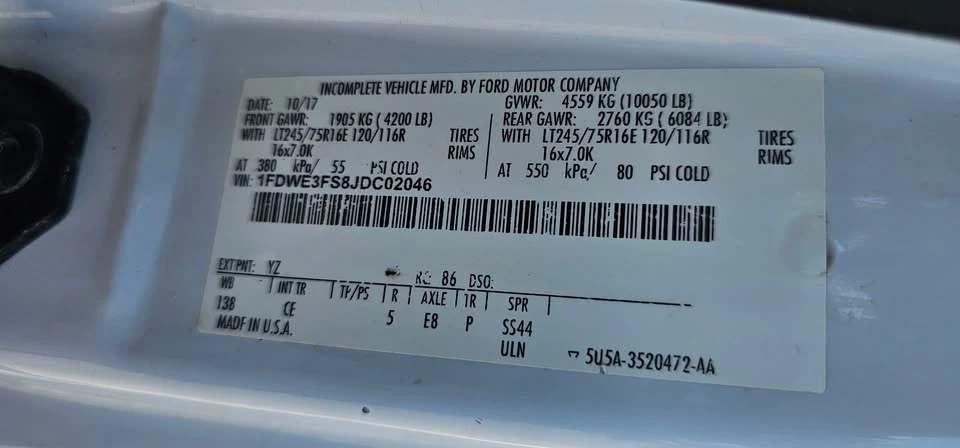 2018 Ford Econoline Van - Image 12 of 12