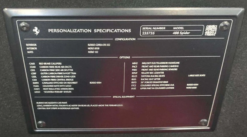 2018 Ferrari 488 GTB - Image 9 of 9