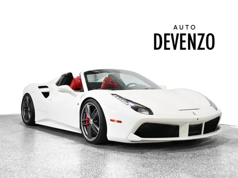 2018 Ferrari 488 Spider Bianco Avus / Rosso Ferrari