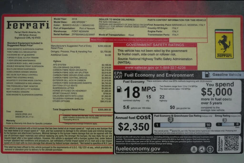 2018 Ferrari 488 Spider - Image 22 of 23