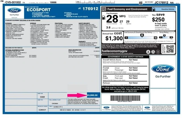 2018 Ford EcoSport - Image 17 of 17