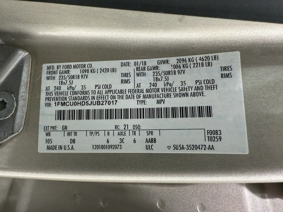 2018 Ford Escape - Image 17 of 21