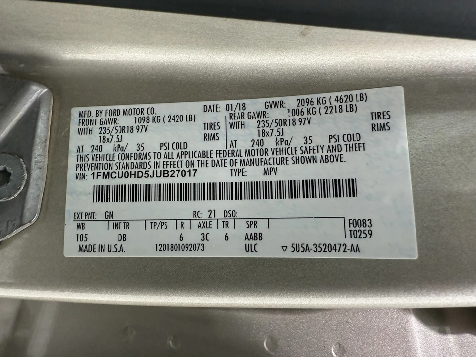 2018 Ford Escape - Image 17 of 21