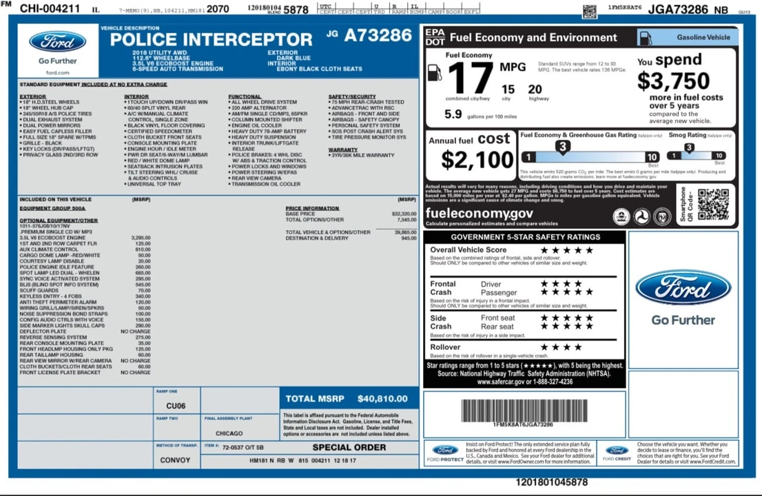 2018 Ford Explorer 5th Gen - Image 20 of 21