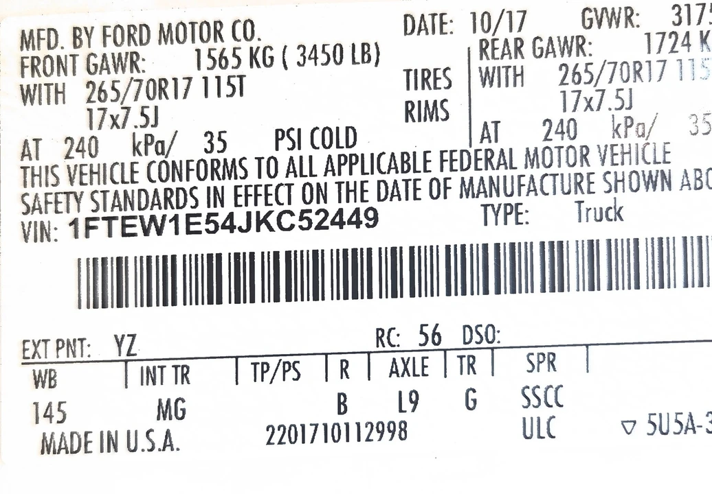 2018 Ford F-150 13th Gen - Image 10 of 10