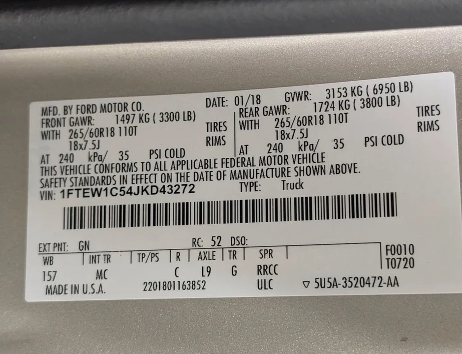 2018 Ford F-150 13th Gen - Image 9 of 10