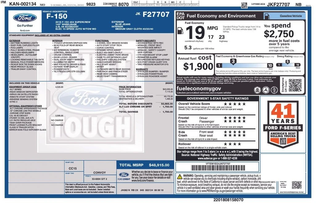 2018 Ford F-150 13th Gen - Image 4 of 12