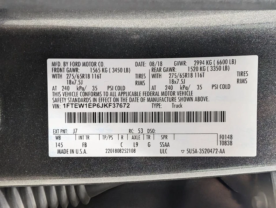 2018 Ford F-150 13th Gen - Image 9 of 10