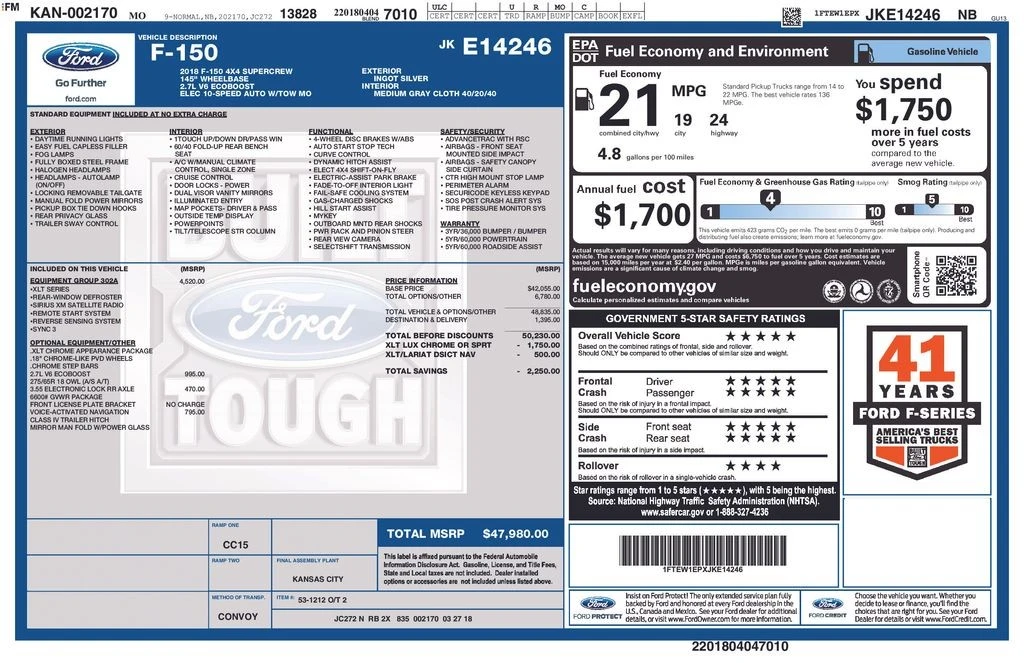 2018 Ford F-150 13th Gen - Image 4 of 12