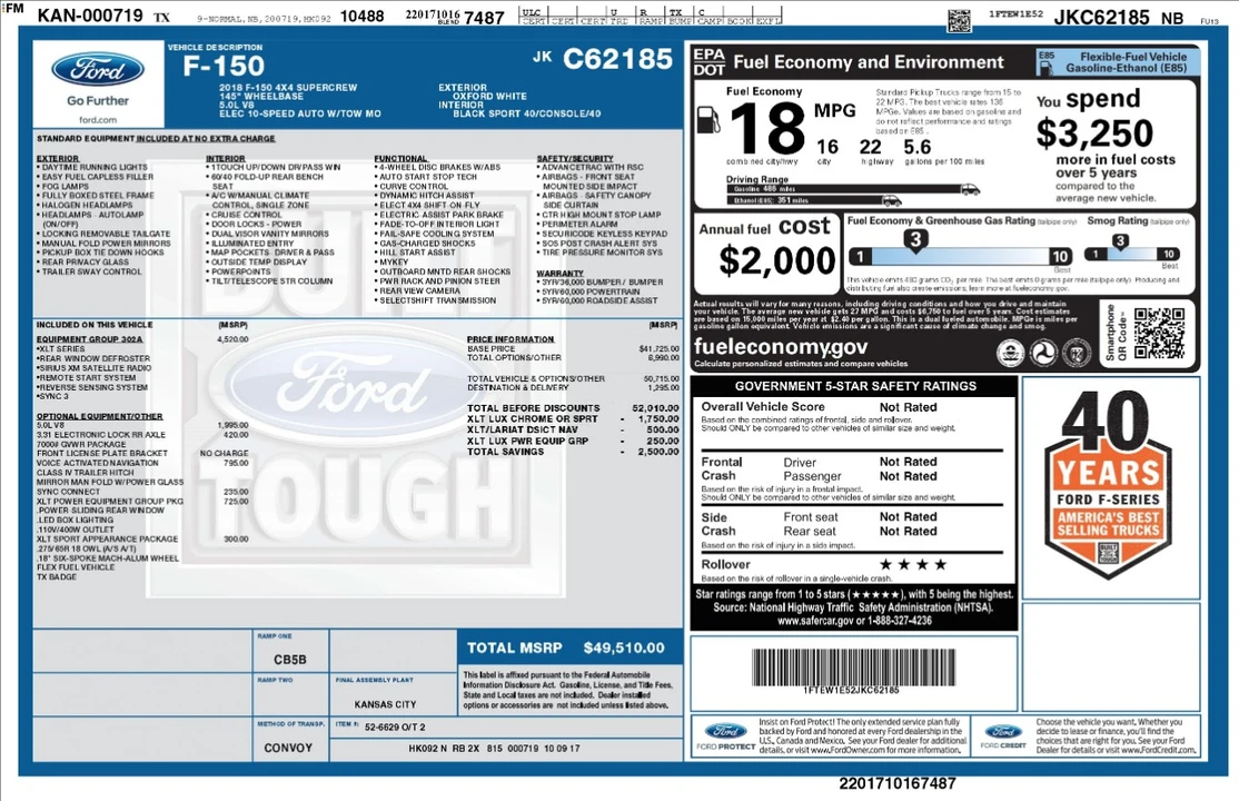2018 Ford F-150 13th Gen - Image 4 of 21