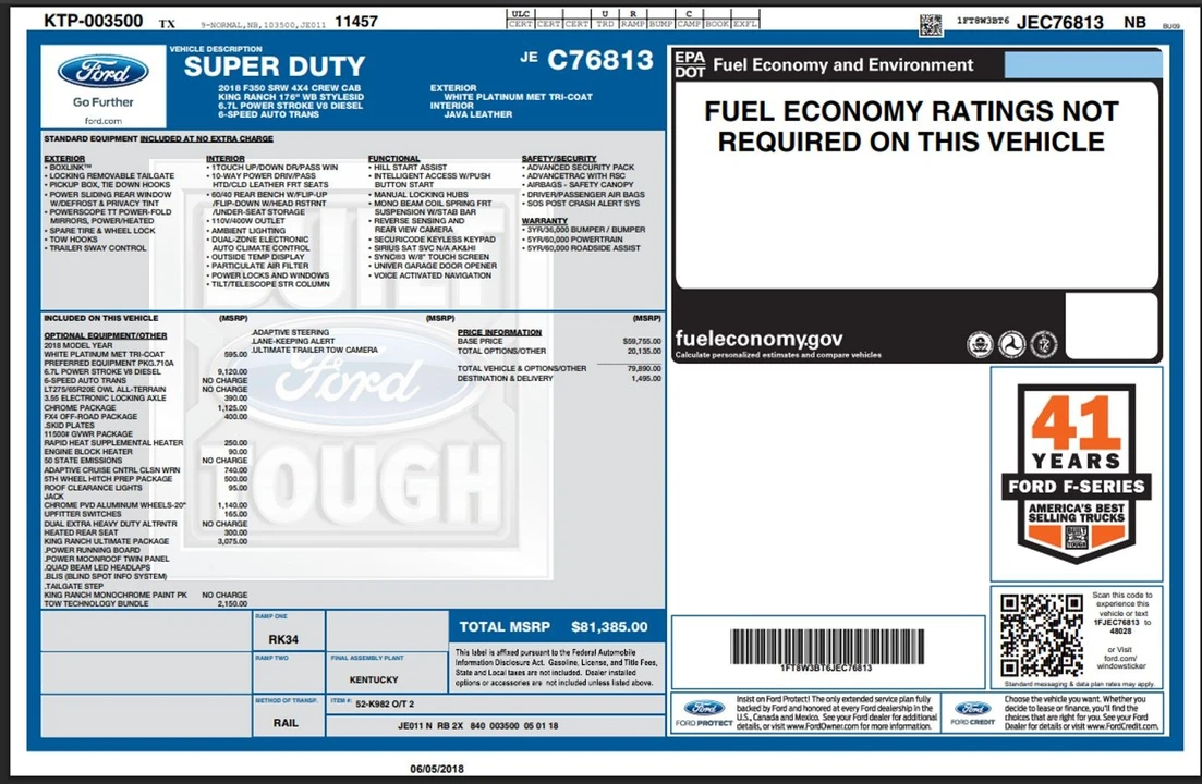 2018 Ford Super Duty 4th Gen - Image 6 of 12