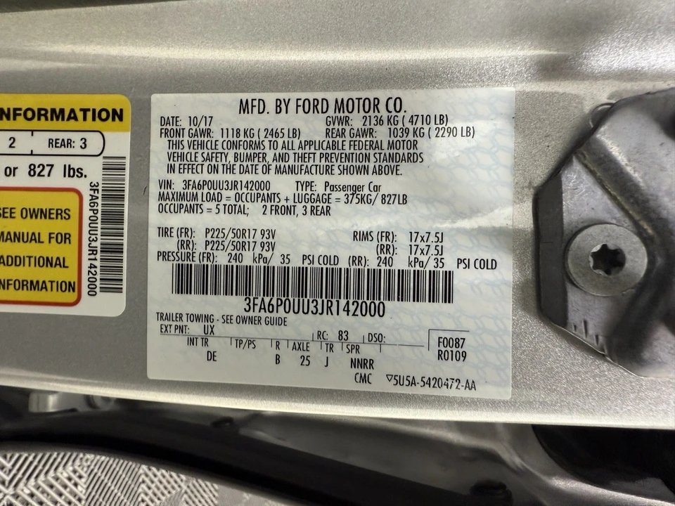 2018 Ford Fusion 2nd Gen - Image 17 of 21