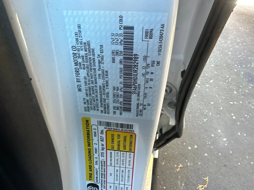 2018 Ford Fusion 2nd Gen - Image 19 of 20