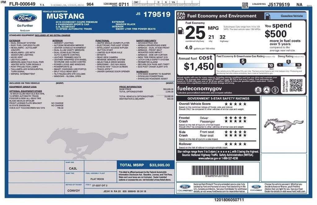 2018 Ford S550 Mustang - Image 6 of 12
