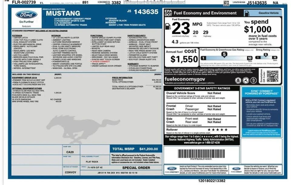 2018 Ford S550 Mustang - Image 19 of 19