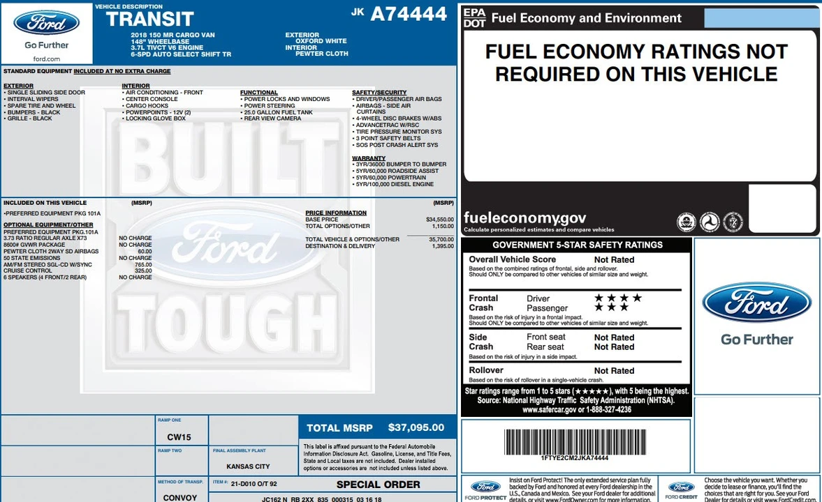 2018 Ford Transit - Image 23 of 23