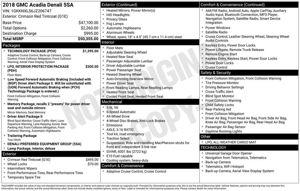 2018 GMC Acadia - Image 4 of 12