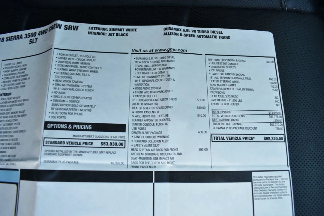 2018 GMC Sierra Heavy Duty 3rd Gen - Image 19 of 21