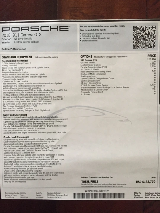 2018 Porsche 991 Carrera GTS - Image 8 of 26
