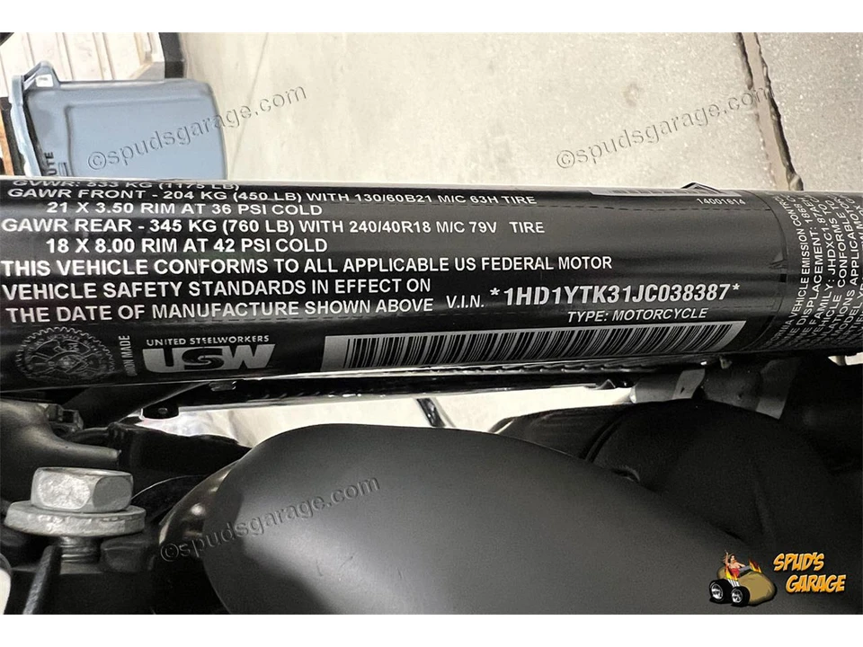2018 Harley-Davidson Sportster Rubber Mount - Image 25 of 31