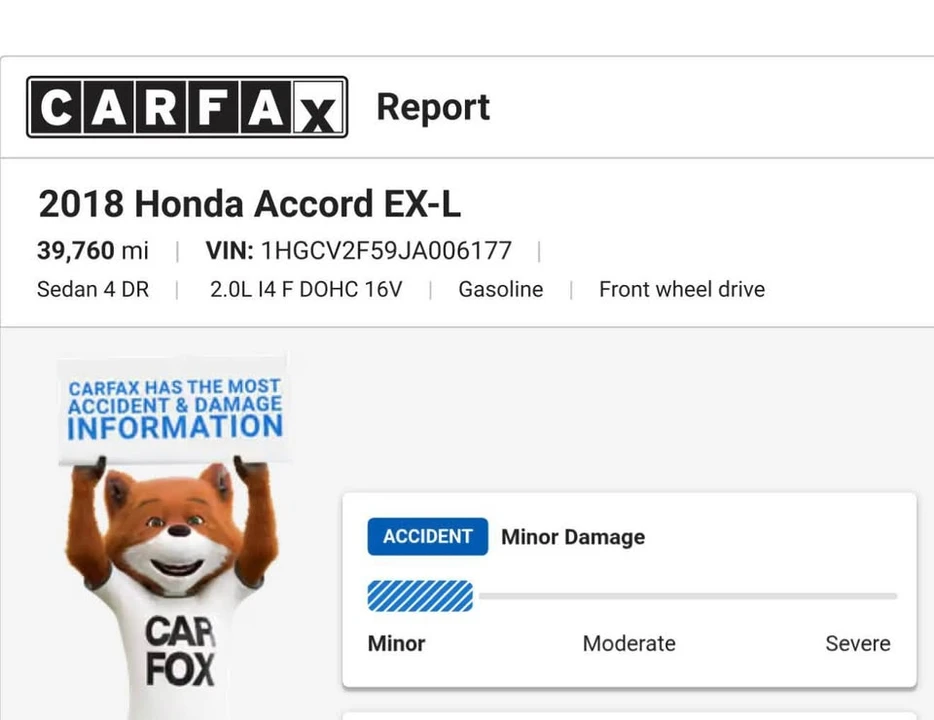 2018 Honda Accord 10th Gen - Image 9 of 9