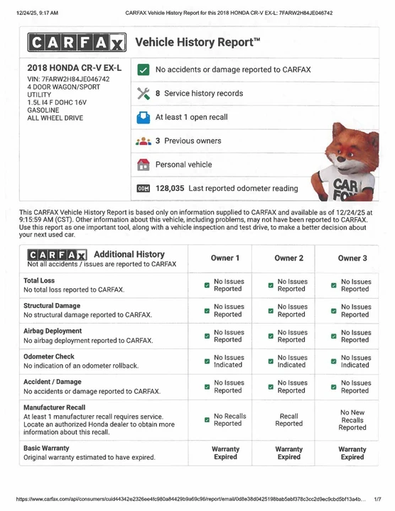 2018 Honda CR-V 5th Gen - Image 12 of 20