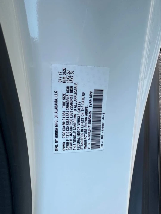 2018 Honda Odyssey - Image 15 of 17