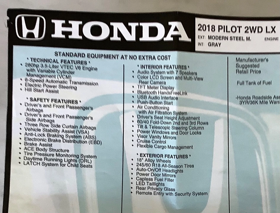 2018 Honda Pilot 3rd Gen - Image 16 of 17