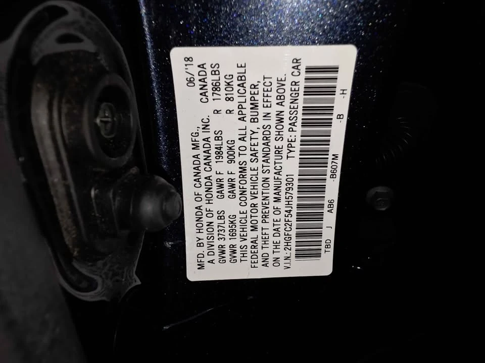 2018 Honda Civic 10th Gen - Image 12 of 12