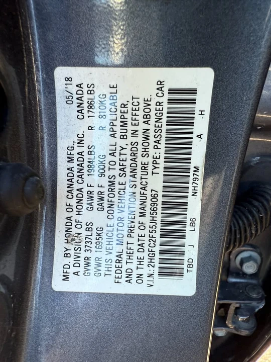 2018 Honda Civic 10th Gen - Image 20 of 20
